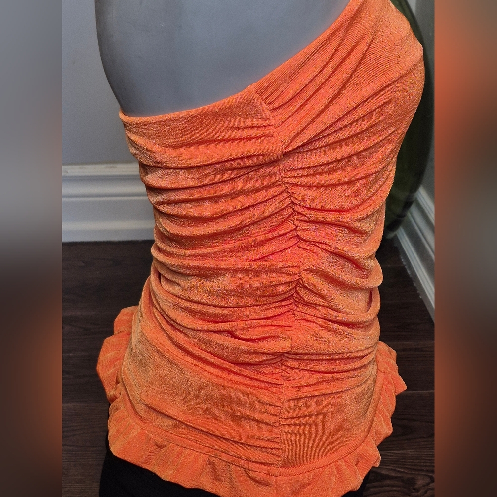 SHEIN Vibrant Orange Strapless Top - Picture 10 of 14